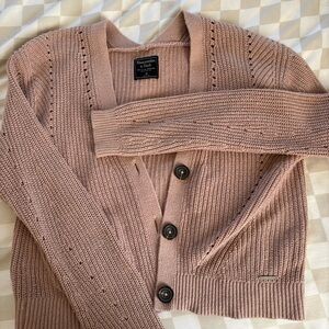 Mauve Abercrombie cardigan